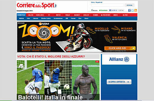 Die italienische Presse feiert nicht nur Doppel-Torschützen Mario Balotelli.