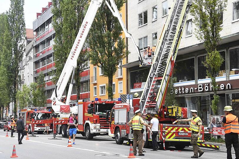 Großer Feuerwehr-Einsatz in der Lindwurmstraße