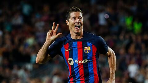 Auch beim FC Barcelona trifft Robert Lewandowski weiter wie am Fließband.