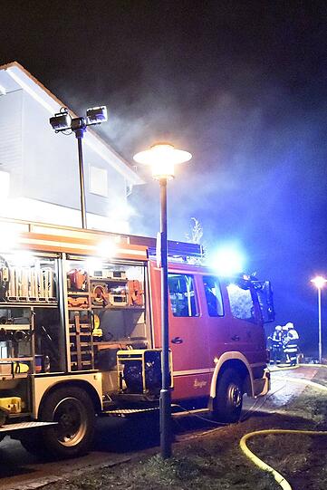 Bei einem Brand in einer Doppelhaushälfte in Haar entstand ein erheblicher Sachschaden.