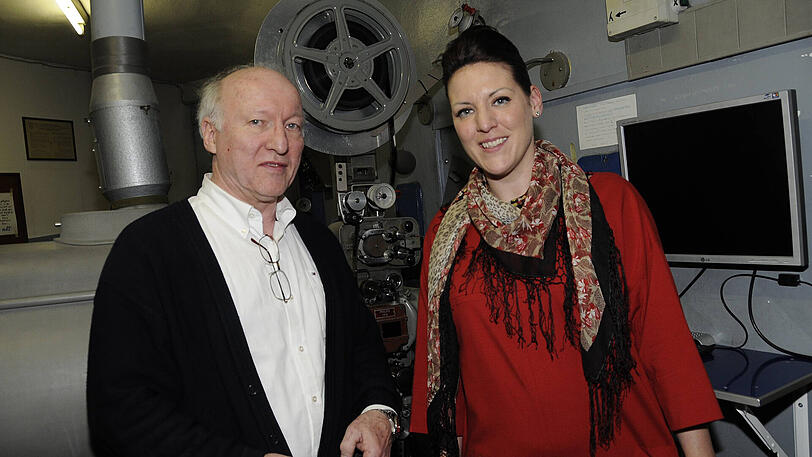 Alexandra Gmell und ihr Vater Hans Walter Büche im Jahr 2007, als das Kino 100-jähriges Jubiläum gefeiert hat.