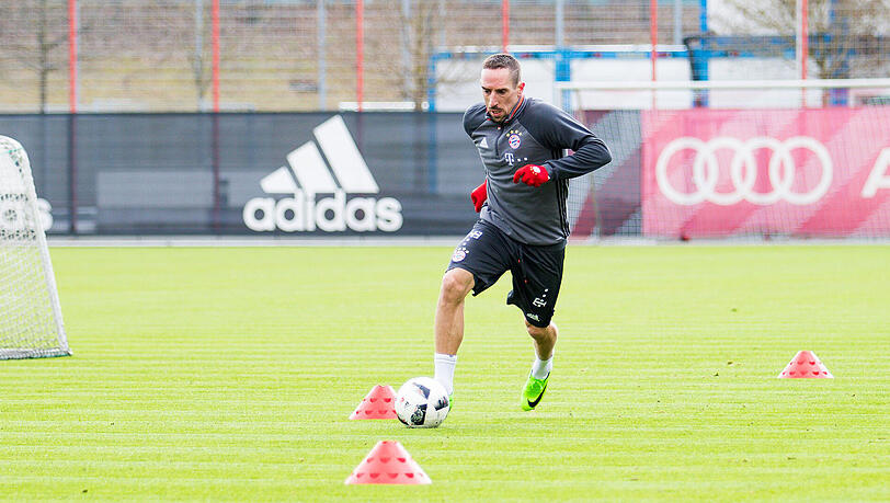 Fleißig, fleißig: Franck Ribéry. Fleißig, fleißig: Franck Ribéry.