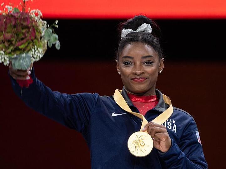 Überragende Turnerin der WM in Stuttgart: Simone Biles.
