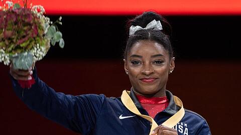 Überragende Turnerin der WM in Stuttgart: Simone Biles.