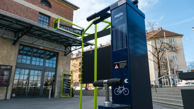 Am Gasteig HP8 gibt es zum Beispiel eine Reparaturstation der Stadtwerke M&uuml;nchen.