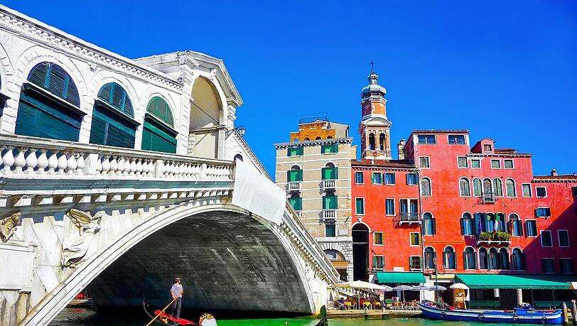 Das prunkvolle Endziel der Erkundungsfahrt: die Lagunenstadt Venedig. Das prunkvolle Endziel der Erkundungsfahrt: die Lagunenstadt Venedig.
