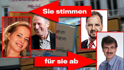 Links: Kerstin Bergbauer und Bürgermeister Hep Monatzeder leihen ihre Stimme den Nachbarn aus dem Münchner Umland. Rechts: Freisings OB Tobias Eschenbacher (links) und der Karlsfelder Adrian Heim dürfen selbst nicht abstimmen. Das erledigen andere für sie. Links: Kerstin Bergbauer und Bürgermeister Hep Monatzeder leihen ihre Stimme den Nachbarn aus dem Münchner Umland. Rechts: Freisings OB Tobias Eschenbacher (links) und der Karlsfelder Adrian Heim dürfen selbst nicht abstimmen. Das erledigen andere für sie.