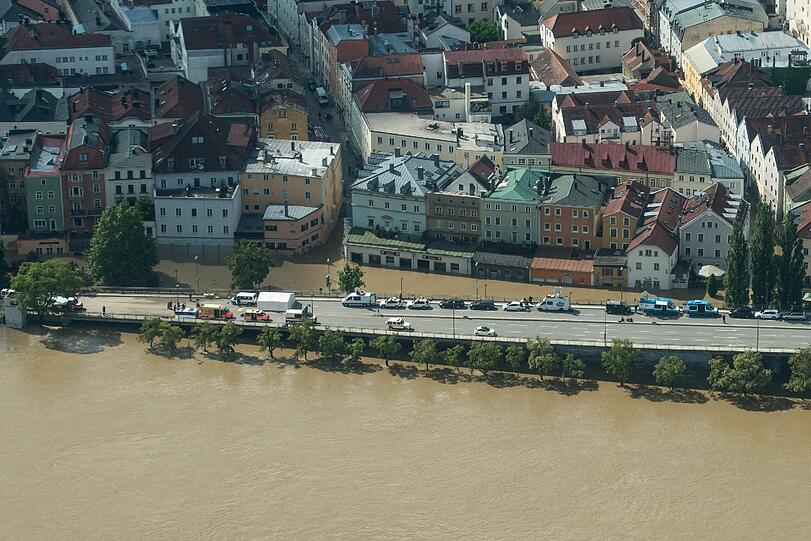 Aktuelle Fotos zum Hochwasser in Passau