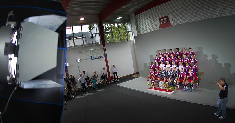 Bilder vom offiziellen Fototermin der Bayern.