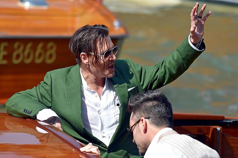 Johnny Depp in Venedig