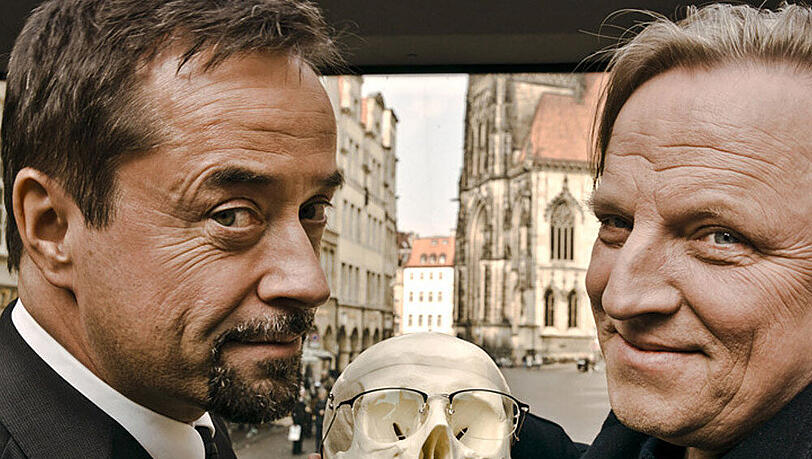 Jan Josef Liefers (l.) und Axel Prahl arbeiten derzeit an einem neuen "Tatort" aus Münster Jan Josef Liefers (l.) und Axel Prahl arbeiten derzeit an einem neuen "Tatort" aus Münster