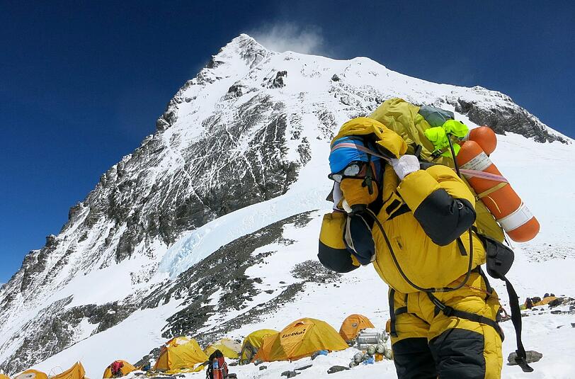 In Camp 4 des Mount Everest wird die ohnehin schon dünne Luft noch dünner.