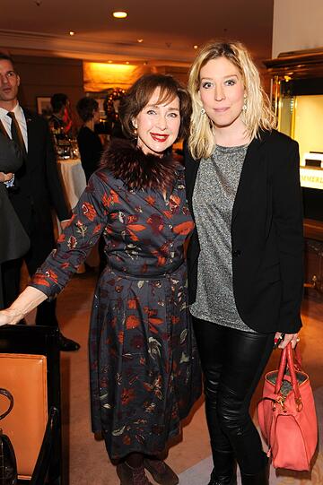 Christine Kaufmann und AZ-Reporterin Kimberly Hoppe