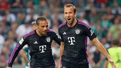 Der bis dato teuerste Bundesliga-Einkauf aller Zeiten: Bayerns Harry Kane (r).