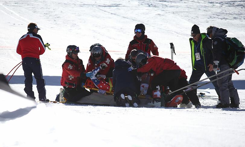 Der Tscheche Ondrej Bank ist bei den alpinen Ski Weltmeisterschaften in den USA schwer gestürzt.