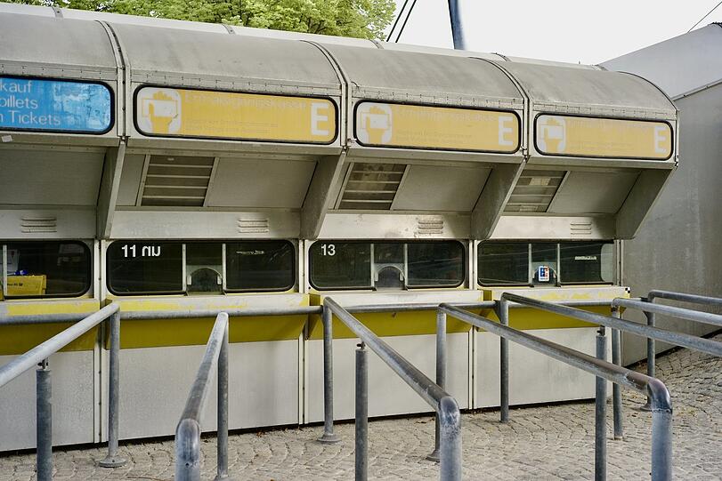 Kassenhäuschen am Olympiastadion.