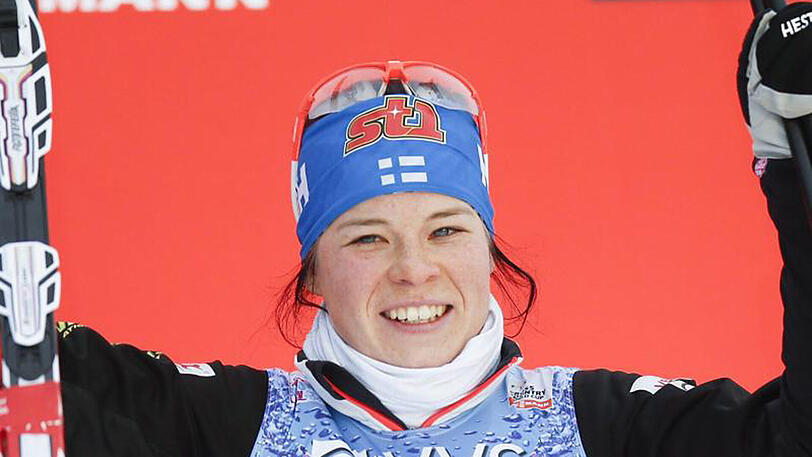 Die finnische Langläuferin Krista Parmakoski ist immer für einen Podiumsplatz gut.
