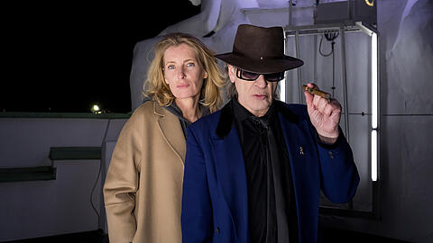 Ermittlerin Charlotte Lindholm (Maria Furtwängler) trifft im "Tatort: Alles kommt zurück" Udo Lindenberg.