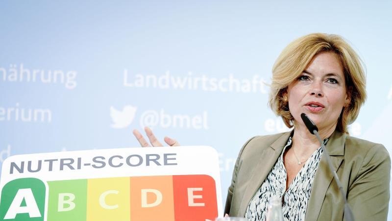 Bundesernährungsministerin Julia Klöckner bei der Vorstellung des neuen Nährwertlogos. Bundesernährungsministerin Julia Klöckner bei der Vorstellung des neuen Nährwertlogos.