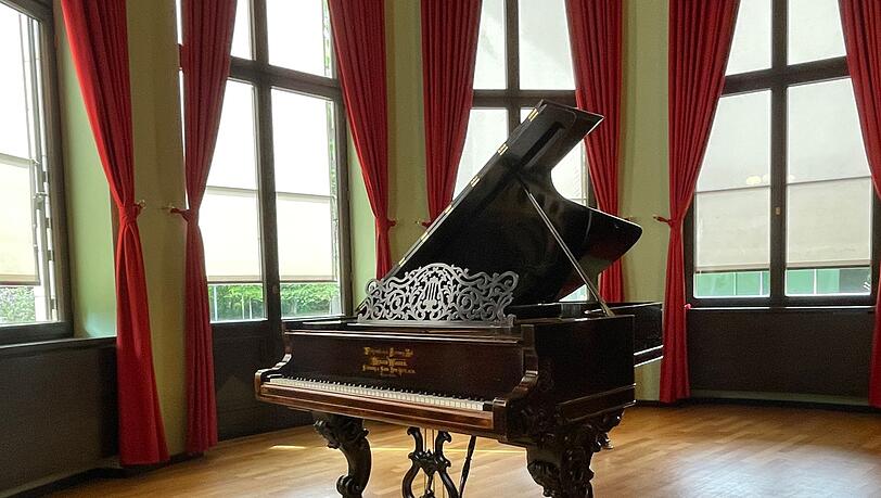 Soll klingen wie im Jahr 1876: Der historische Steinway-Fl&uuml;gel des Komponisten Richarrd Wagner.