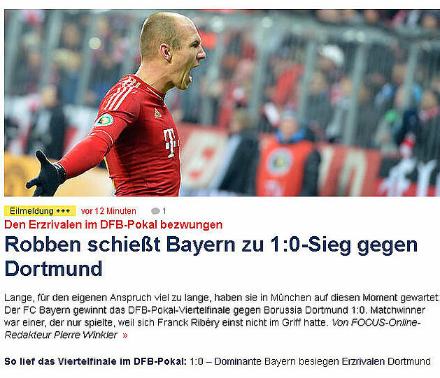 Nachrichtlich macht's der Focus.