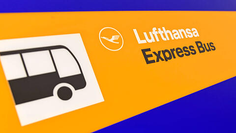 Auch der Lufthansa Express Bus akzeptiert ab 1. Mai das Deutschlandticket.
