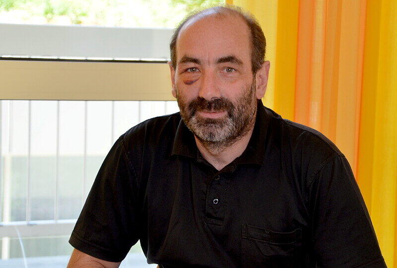 Johann Westhauser in der Klinik in Murnau.