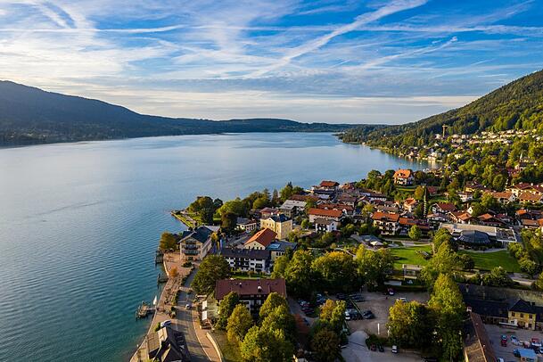 Blick auf den wunderschönen Tegernsee.