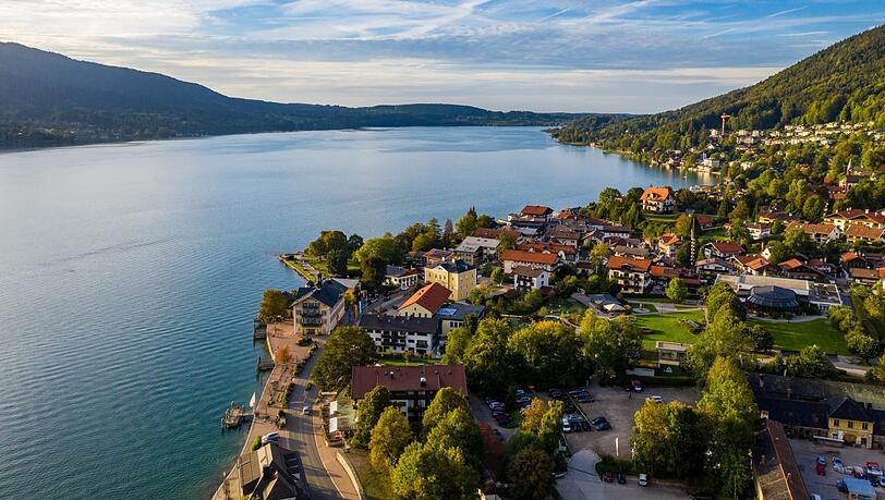 Blick auf den wunderschönen Tegernsee. Blick auf den wunderschönen Tegernsee.