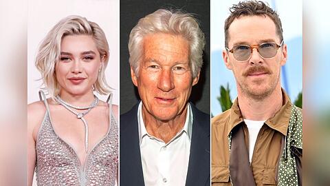 Florence Pugh, Richard Gere und Benedict Cumberbatch waren unter den zahlreichen Stars, die bei dem Event "Together for Palestine" in London auf der Bühne standen.