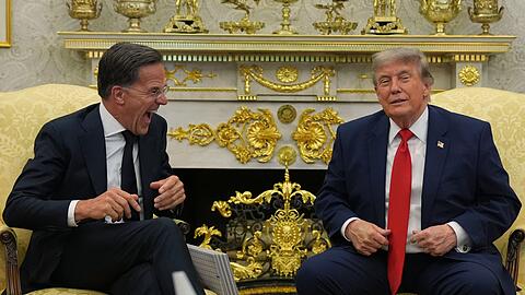 US-Pr&auml;sident Trump lobt Nato-Generalsekret&auml;r Rutte.