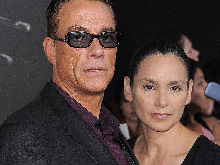 Jean-Claude Van Damme und seine Frau Gladys bei der Premiere von "The Expendables 2" im August 2012