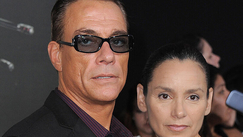 Jean-Claude Van Damme und seine Frau Gladys bei der Premiere von "The Expendables 2" im August 2012 Jean-Claude Van Damme und seine Frau Gladys bei der Premiere von "The Expendables 2" im August 2012
