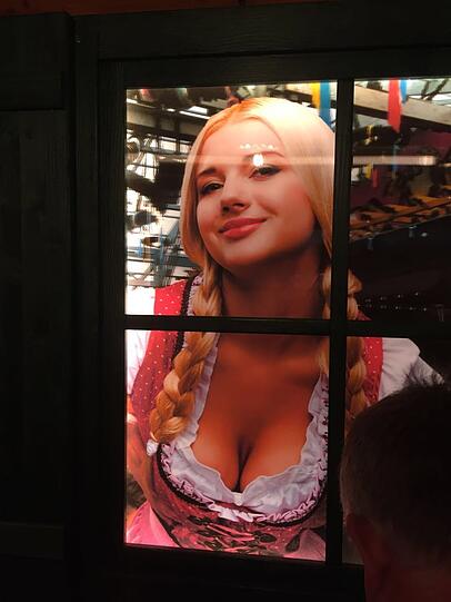 Der Ausblick vom Herrenklo im Schottenhamel.