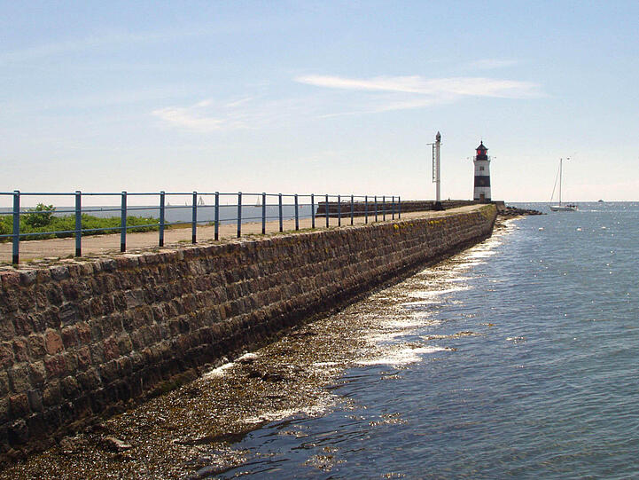Die Lotseninsel, oder Schleimünde, an der schleswig-holsteinischen Ostseeküste