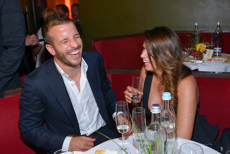 Haben Spaß zusammen: Sabia Boulahrouz und Rafael van der Vaart