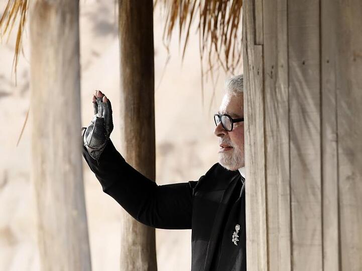 Der Modedesigner Karl Lagerfeld.