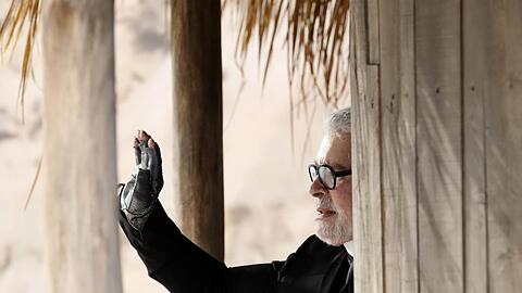 Der Modedesigner Karl Lagerfeld.