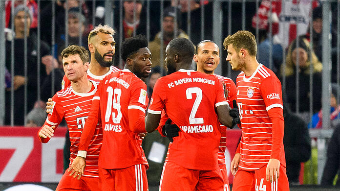 Der FC Bayern trennt sich von Eintracht Frankfurt mit 1:1.