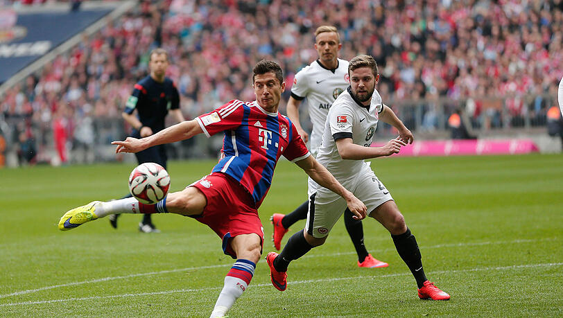 Robert Lewandwoski war mit seinem Doppelpack gegen Frankfurt der Matchwinner der Bayern. Robert Lewandwoski war mit seinem Doppelpack gegen Frankfurt der Matchwinner der Bayern.