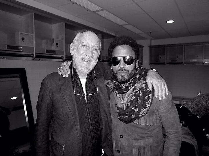 Legenden unter sich: "The Who"-Frontman Pete Townshend (li.) und Lenny Kravitz
