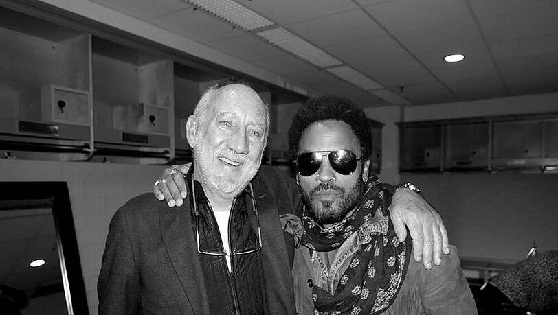 Legenden unter sich: "The Who"-Frontman Pete Townshend (li.) und Lenny Kravitz Legenden unter sich: "The Who"-Frontman Pete Townshend (li.) und Lenny Kravitz