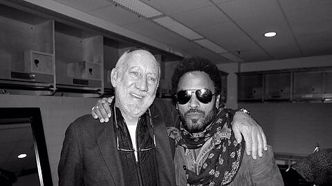 Legenden unter sich: "The Who"-Frontman Pete Townshend (li.) und Lenny Kravitz