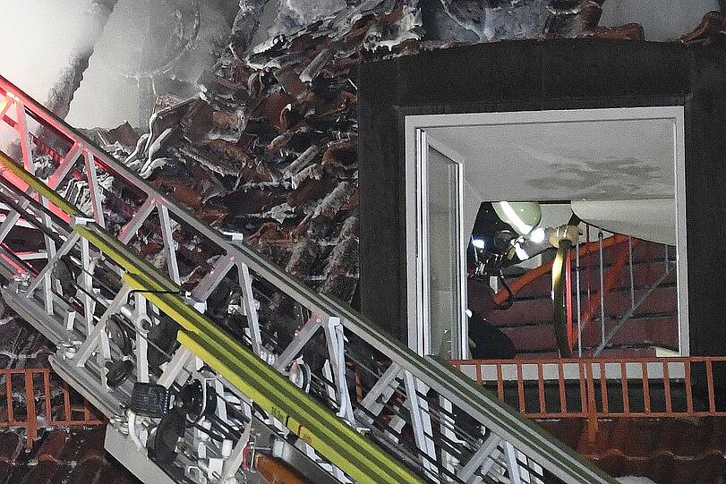 Bilder vom Feuerwehreinsatz in Obermenzing.