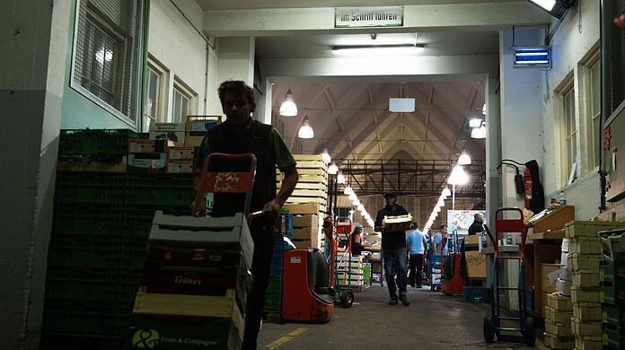Die Hallen im Großmarkt entsprechen schon seit langem keinen Standards mehr.