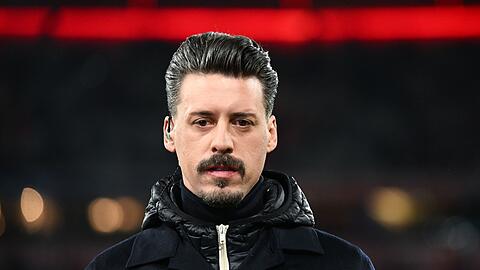 Sandro Wagner, TV-Experten, vor einem Spiel.