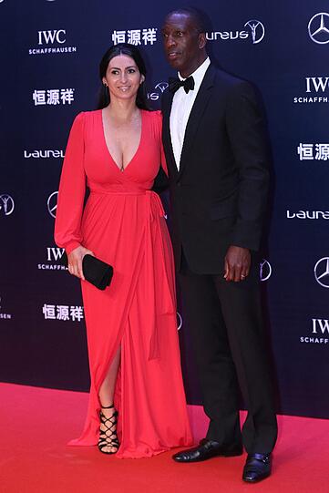 Michael Johnson mit seiner Freundin