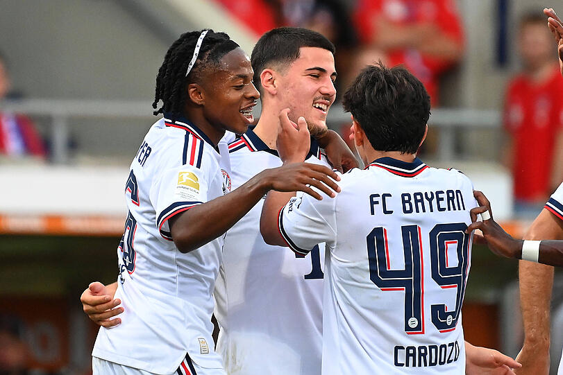 Bayerns Talente; Wisdom Mike, Felipe Ch&aacute;vez und Maycon Cardozo.