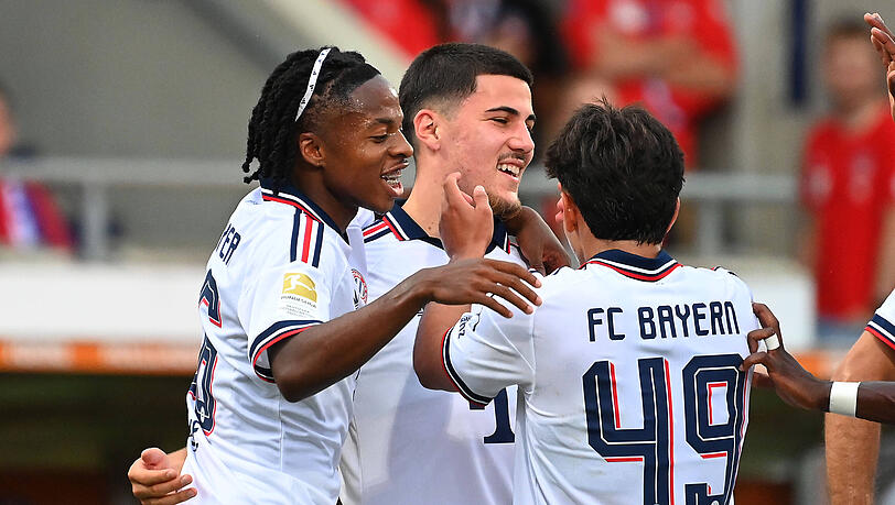 Bayerns Talente; Wisdom Mike, Felipe Ch&aacute;vez und Maycon Cardozo.