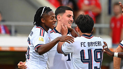 Bayerns Talente; Wisdom Mike, Felipe Ch&aacute;vez und Maycon Cardozo.